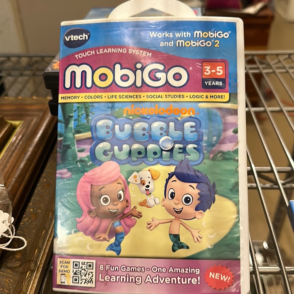 VTECH Nickelodeon bubble guppies, MobiGo game with original box
